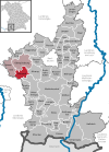 Lage der Gemeinde Günzach im Landkreis Ostallgäu