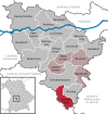 Lage der Gemeinde Gachenbach im Landkreis Neuburg-Schrobenhausen