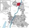 Lage der Stadt Garching b.München im Landkreis München