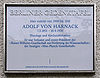 Gedenktafel Fasanenstr 43 (Wilmd) Adolf von Harnack.JPG