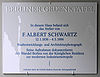 Gedenktafel Friedrichstr 115 (Mitte) F Albert Schwartz.JPG