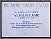 Gedenktafel Speerweg 36 (Froh) Wilhelm Blume.JPG