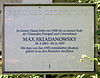 Gedenktafel Waldowstr 28 (Niedschh) Max Skladanowsky.jpg