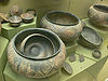 Im Grabhügel „Hohmichele“ bei Heiligkreuztal gefundene Keramikgefäße