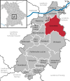 Lage der Stadt Geisenfeld im Landkreis Pfaffenhofen a.d.Ilm