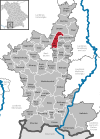 Lage der Gemeinde Germaringen im Landkreis Ostallgäu