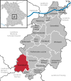 Lage der Gemeinde Gerolsbach im Landkreis Pfaffenhofen a.d.Ilm