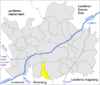 Lage der Gemeinde Glött im Landkreis Dillingen an der Donau