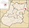 Lage von Alvorada do Nortea in Goiás