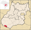 Lage von Aporé (Goiás)