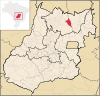 Lage von Colinas do Sul in Goiás