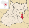 Lage von Cristalina in Goiás