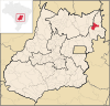 Lage von Iaciara in Goiás