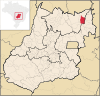 Lage von Nova Roma in Goiás