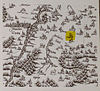 Karte von Gronsdorf bei München auf einer Wiedergabe der Karte von Philipp Apian von 1568