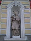 GuentherZ 2011-02-22 0843 Perchtoldsdorf Wiener Gasse-Ketzergasse Statue Johannes Nepomuk.jpg