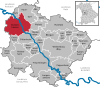 Lage der Stadt Gunzenhausen im Landkreis Weißenburg-Gunzenhausen