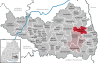Lage der Gemeinde Gutenzell-Hürbel im Landkreis Biberach