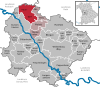 Lage der Gemeinde Haundorf im Landkreis Weißenburg-Gunzenhausen