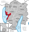 Lage der Gemeinde Herrsching a.Ammersee im Landkreis Starnberg
