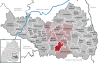 Lage der Gemeinde Hochdorf im Landkreis Biberach