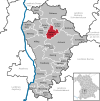 Lage der Gemeinde Hollenbach im Landkreis Aichach-Friedberg