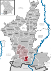 Lage der Gemeinde Hopferau im Landkreis Ostallgäu