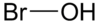 Struktur von hypobromige Säure