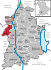 Lage der Gemeinde Igling im Landkreis Landsberg am Lech