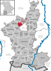 Lage des Marktes Irsee im Landkreis Ostallgäu