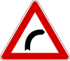 Italian traffic signs - curva pericolosa a destra.svg