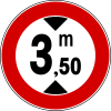 Italian traffic signs - divieto di transito altezza 3,50m.svg