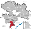 Lage der Gemeinde Itzgrund im Landkreis Coburg