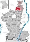 Lage der Gemeinde Jengen im Landkreis Ostallgäu