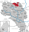 Lage der Gemeinde Königsfeld im Schwarzwald im Schwarzwald-Baar-Kreis