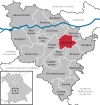 Lage der Gemeinde Karlshuld im Landkreis Neuburg-Schrobenhausen