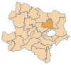 Lage des politischen Bezirks Korneuburg