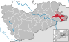 Lage der Gemeinde Kirnitzschtal im Landkreis Sächsische Schweiz-Osterzgebirge