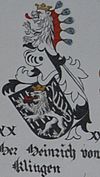 Wappen der Herren von Klingen