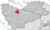 Lage der Gemeinde Kreischa im Landkreis Sächsische Schweiz-Osterzgebirge