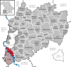 Lage der Gemeinde Kronburg im Landkreis Unterallgäu