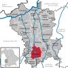 Lage der Stadt Krumbach im Landkreis Günzburg