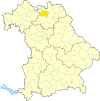 Lage des Landkreises Lichtenfels in Bayern