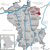 Lage der Gemeinde Landensberg im Landkreis Günzburg