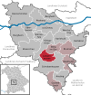 Lage der Gemeinde Langenmosen im Landkreis Neuburg-Schrobenhausen