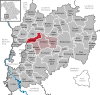 Lage der Gemeinde Lauben im Landkreis Unterallgäu