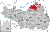 Lage der Stadt Laupheim im Landkreis Biberach