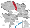 Lage der Gemeinde Lautertal im Landkreis Coburg