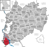 Lage der Marktgemeinde Legau im Landkreis Unterallgäu