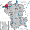 Lage der Stadt Leipheim im Landkreis Günzburg